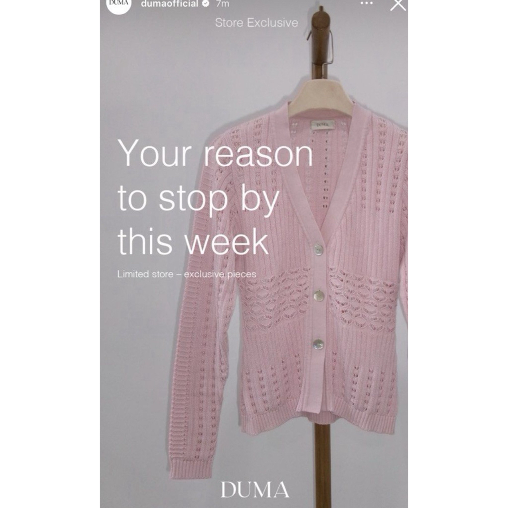 duma official sandre cardi pink brand new with tag