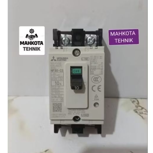 MCCB Mitsubishi NF30-CS: 2P,
10A