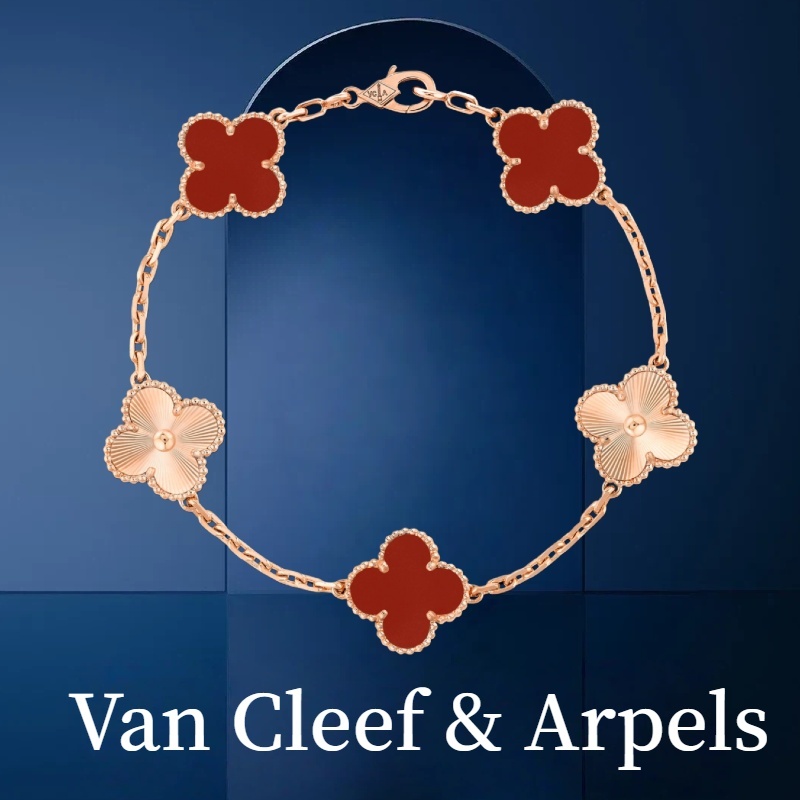 ✨VCA Van Cleef&Arpels Alhambra Jade Bracelet Women || 18k Emas Van Cleef&Arpels Alhambra Bracelet Wa