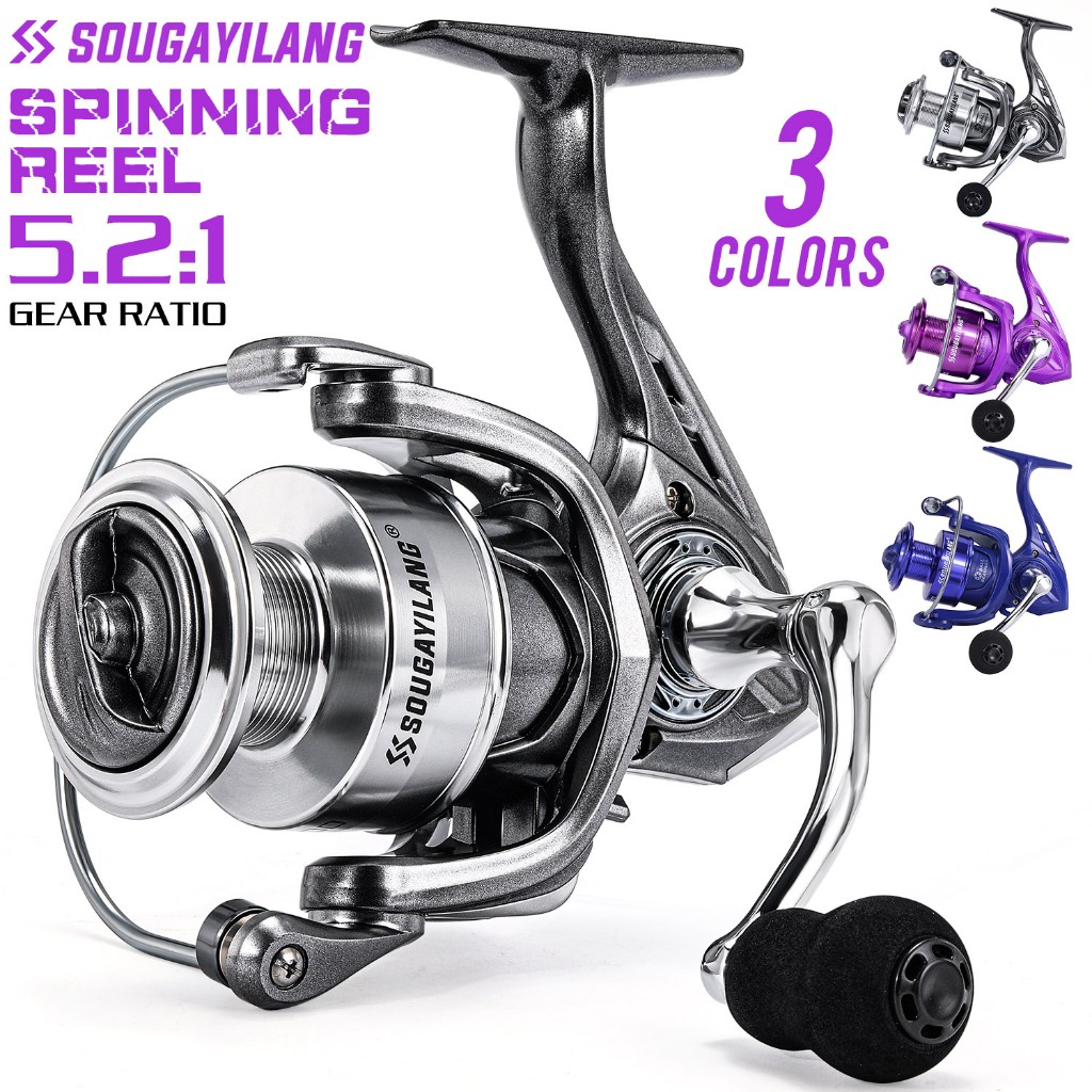 Sougayilang Reel Pancing 1000-4000 Rell Max Drag 10kg Spinning Reel Alloy spool Fishing Reel