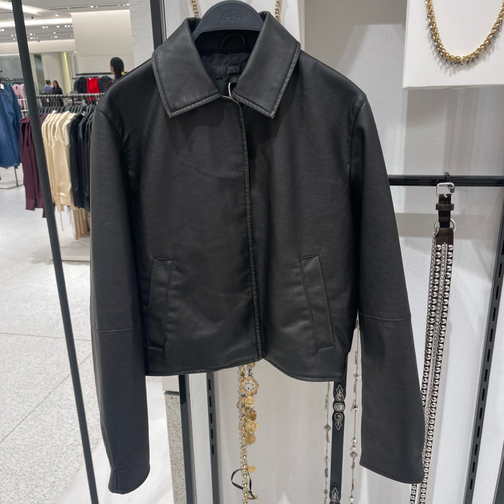 Jaket Leather ZARA Women Jastip (jasa titip)