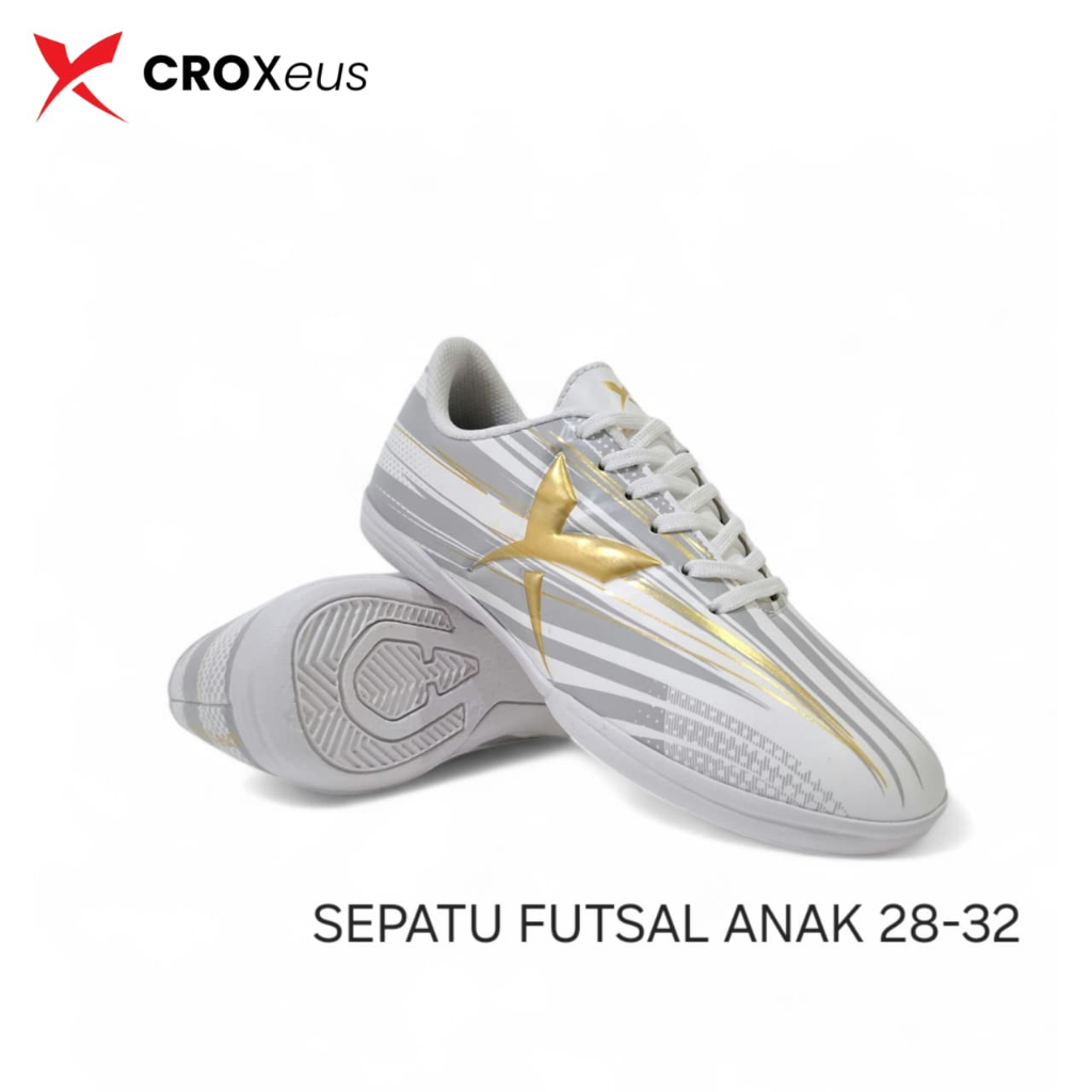 CROXEUS - Sepatu Futsal Anak Original Ukuran 28 Sampai 32 Umur 5-9 Tahun
