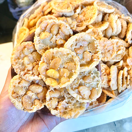 Camilan Peyek Kacang Koro Bulat Mini Makanan Khas Magelang Kemasan 500gr