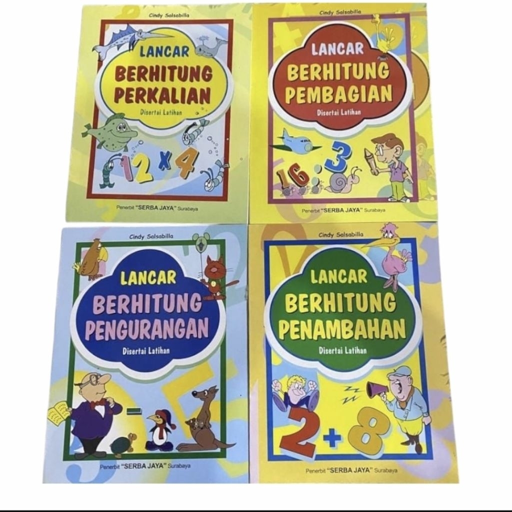 Buku Anak  Lancar Berhitung (4 Seri Dasar Matematika) | SJ