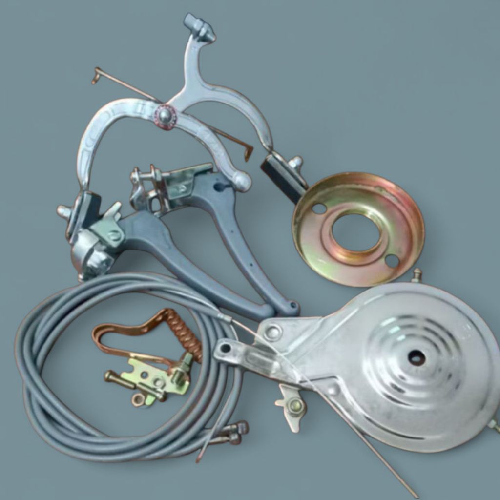 rem tromol sepeda ctb jengki lengkap set dengan rem taya 90mm taiwan