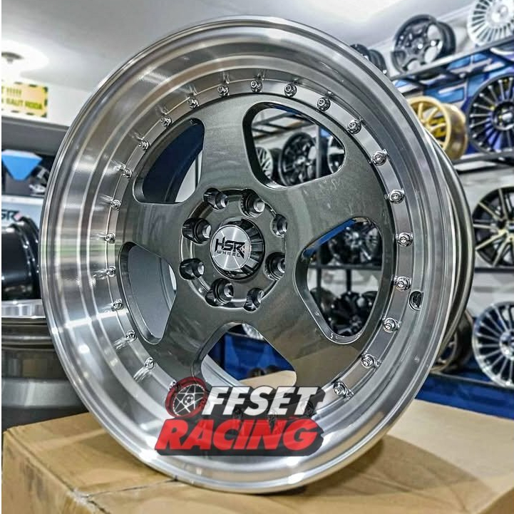 Velg R16 Celong Yaris Jazz Swift Mobilio Brio Xenia Velg Mobil HSR BURN Ring 16 Lubang 4