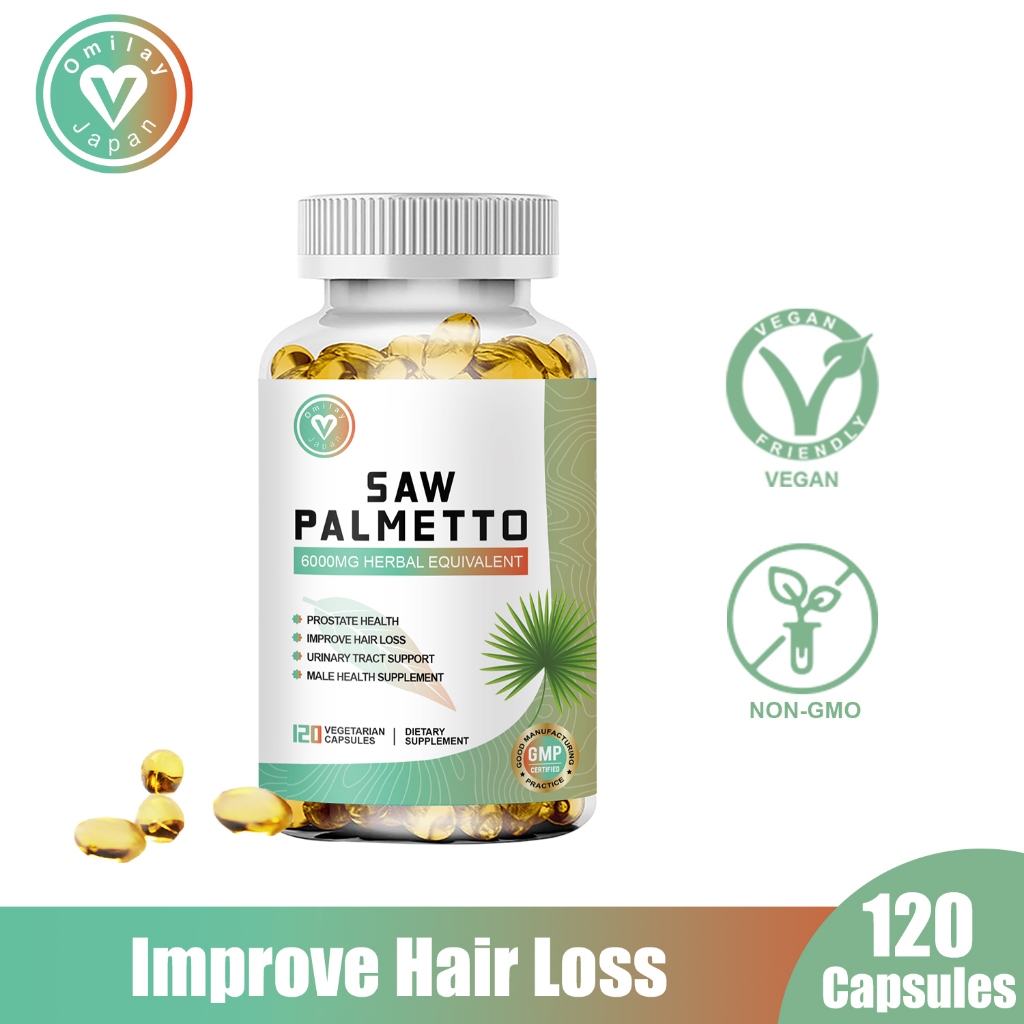 Omilay Saw Palmetto for Healthy Urinary Tract Saw Palmetto for Healthy Hair 120 Saw Palmetto Kapsul