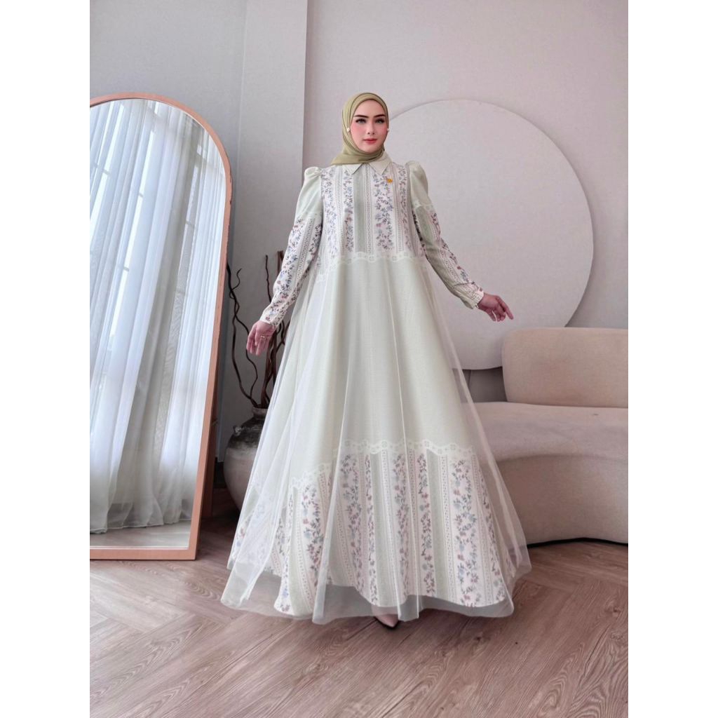 New Collection Gamis Alena Set Hijab by NiNona