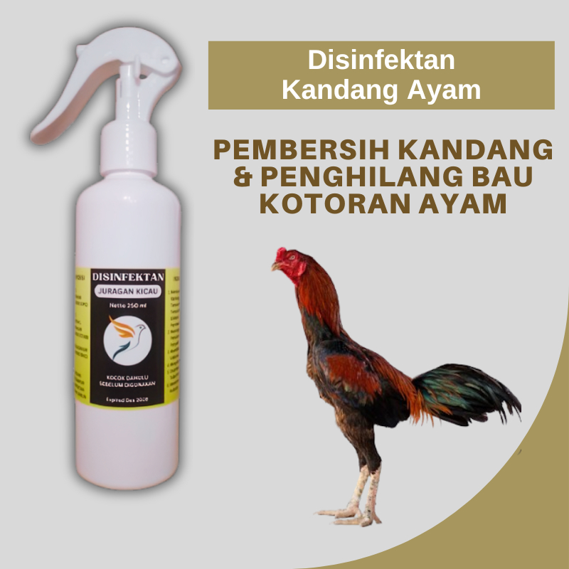 Disinfektan Spray Kandang Ayam Semprot 250ml Pembersih Dan Penghilang Bau Kandang