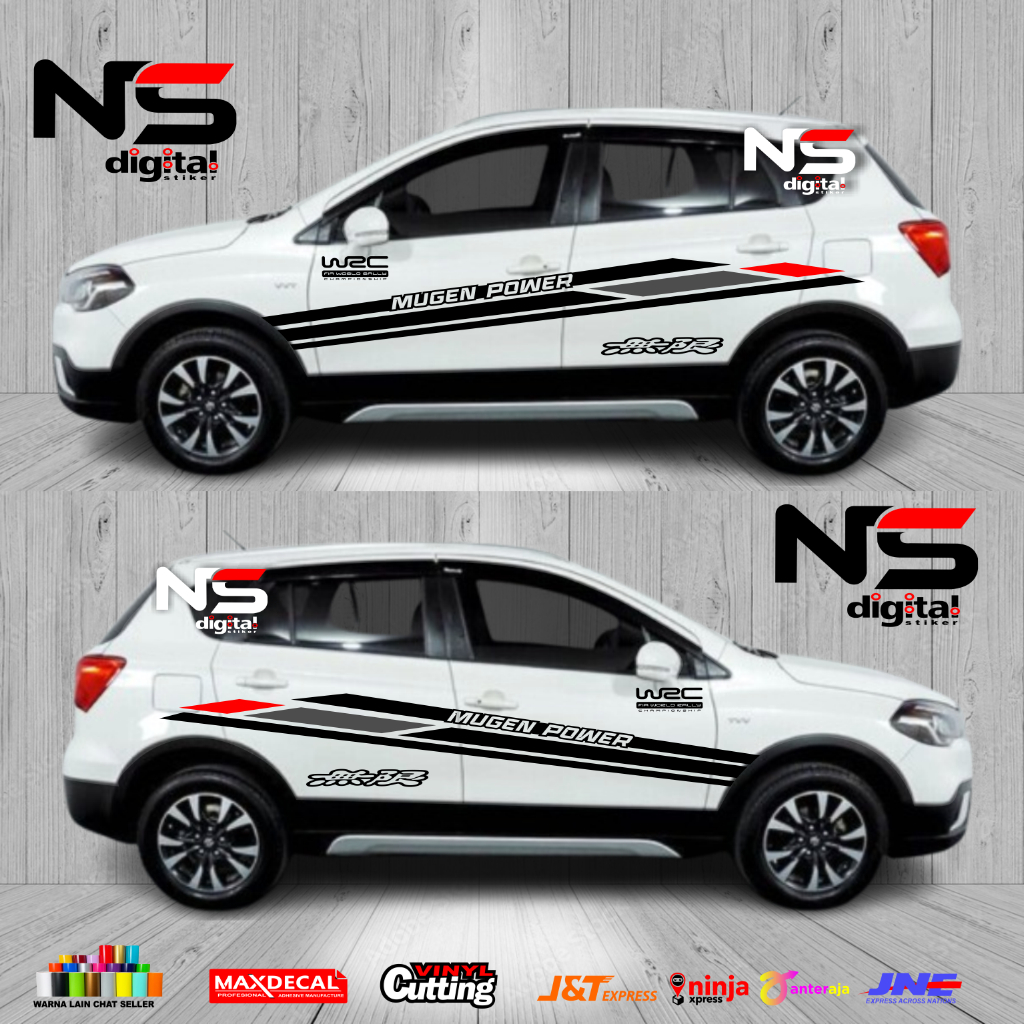 NEW STIKER MOBIL TERBARU KEREN Suzuki SX4 X-OVER sticker stripe mobil suzuki sx4 stiker body