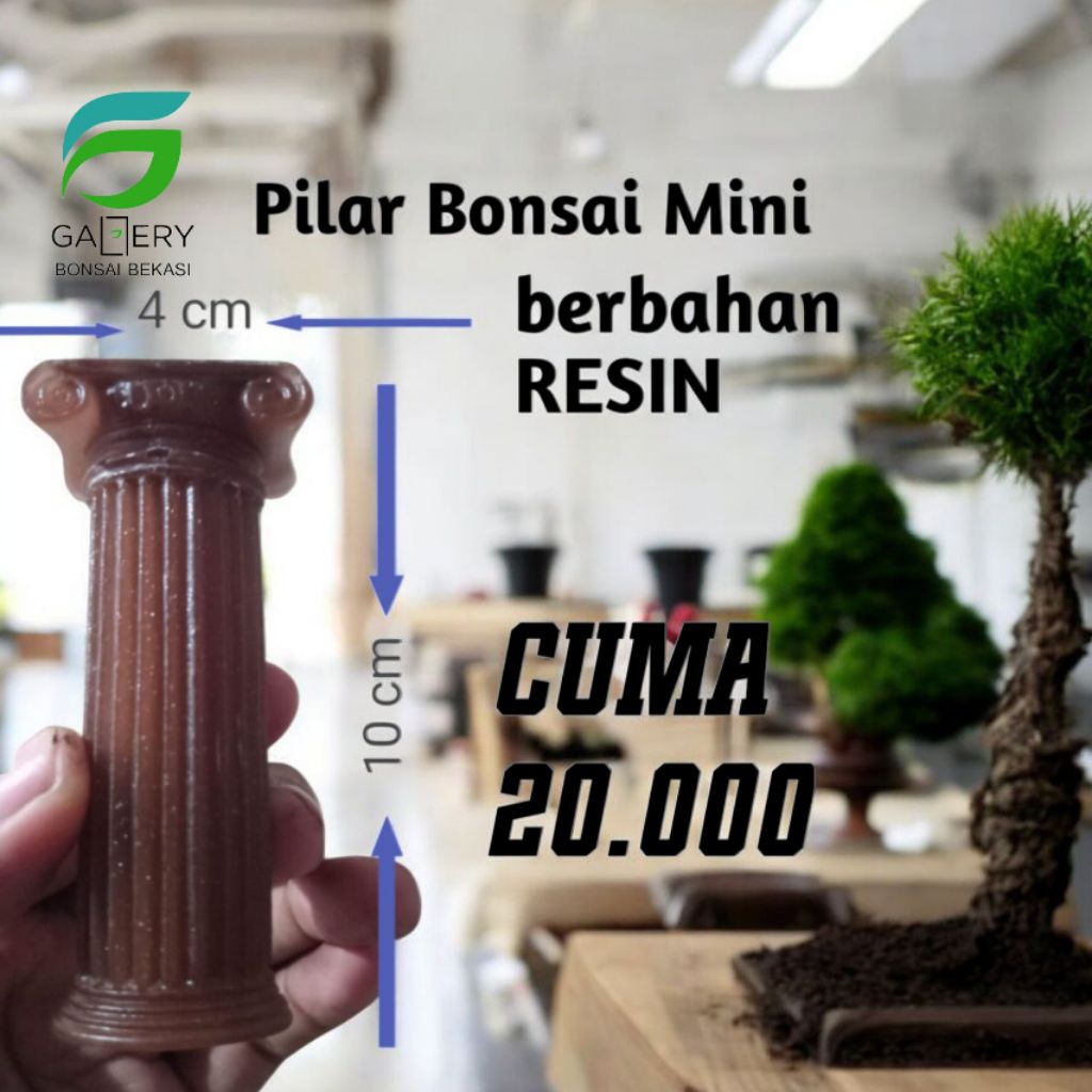 PILAR BONSAI MINI ( TERBUAT DARI RESIN )