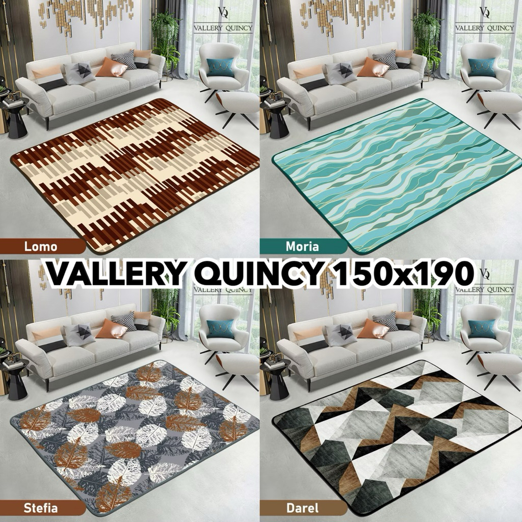 Karpet Vallery Quincy  150x190 / Karpet Ruang Tamu / Karpet Lembut