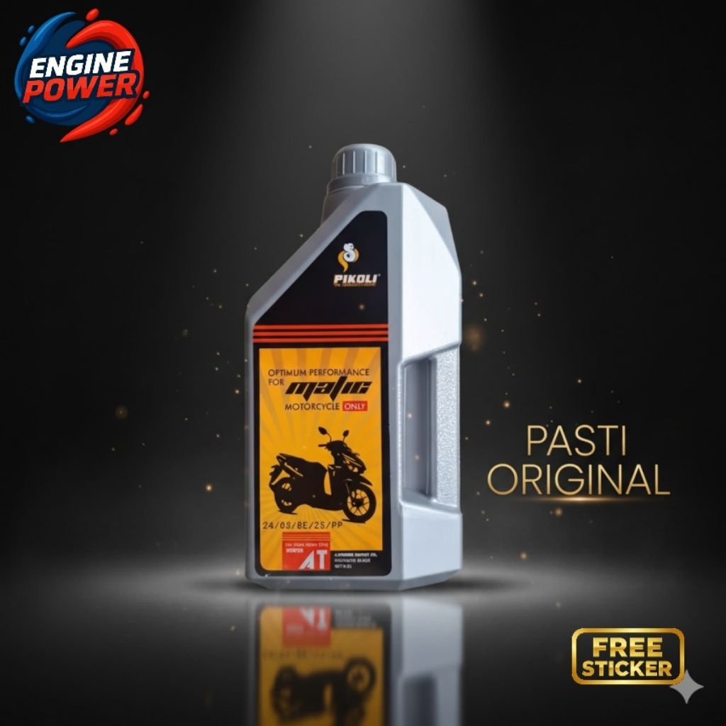BONUS STICKER - Pikoli Matic 10W30 0.8L/1L Synthetic Blend – Oli Motor Matic Wangi PASTI ORIGINAL