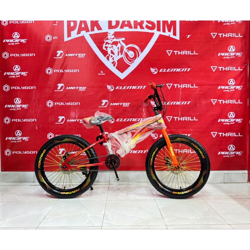 Sepeda BMX 20 inc rem cakram Montana sepeda anak murah bagus