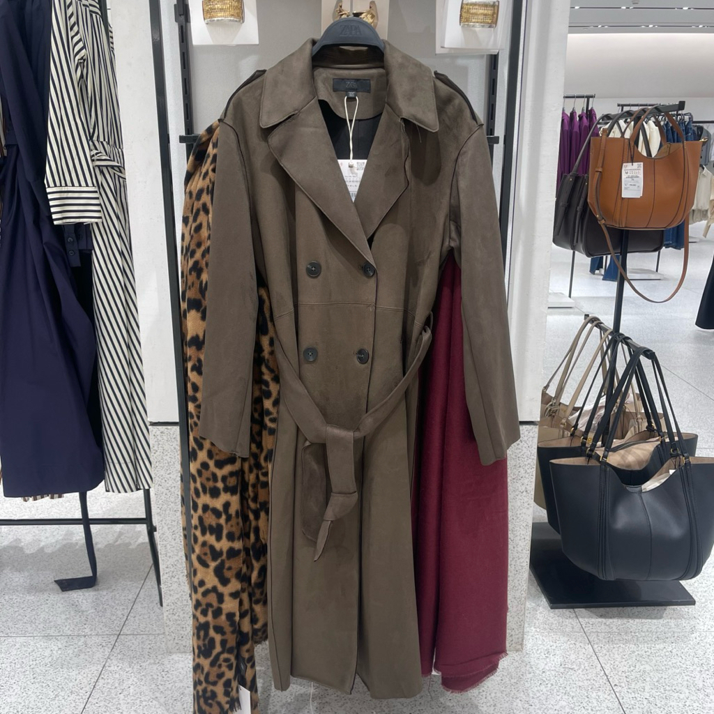 Coat Mantel Suede ZARA Women jastip (jasa titip)