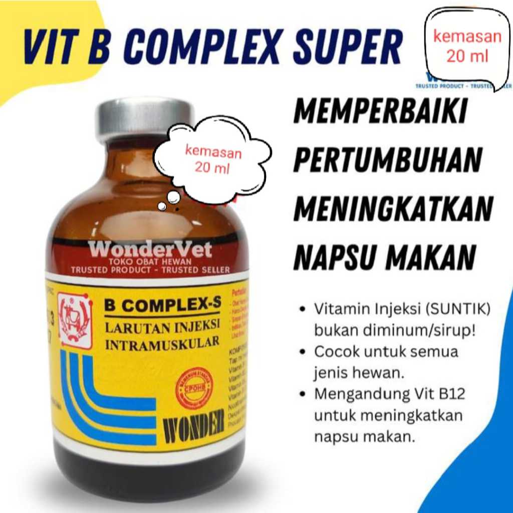 B KOMPLEK S WONDER VITAMIN B KOMPLEX  SUPER AYAM BURUNG