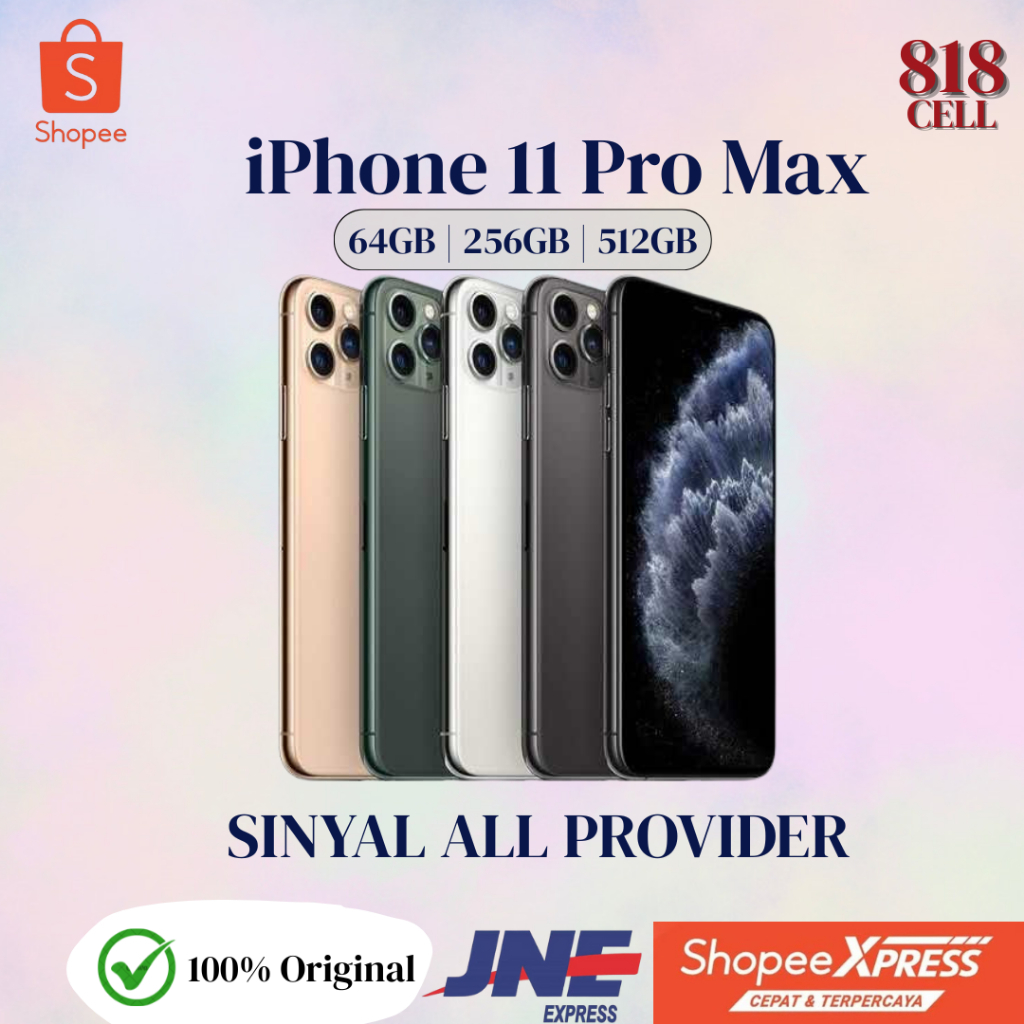 iPhone 11 PROMAX 256GB | 64GB Original Mulus Bergarasi,Jaringan ALL PROVIER  No Minus
