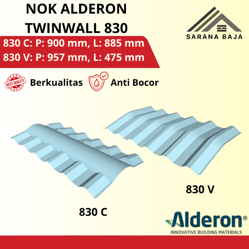 Nok Alderon Twinwall 830 - ATAP UPVC