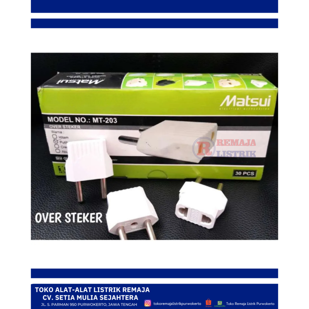 Steker Over HP Gepeng Matsui / Steker Universal Gepeng MT-203 Matsui