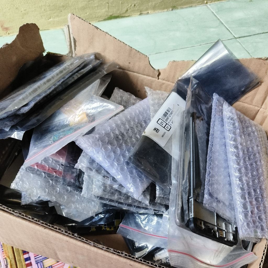 LCD plus frame samsung vivo ory copotan retak glass