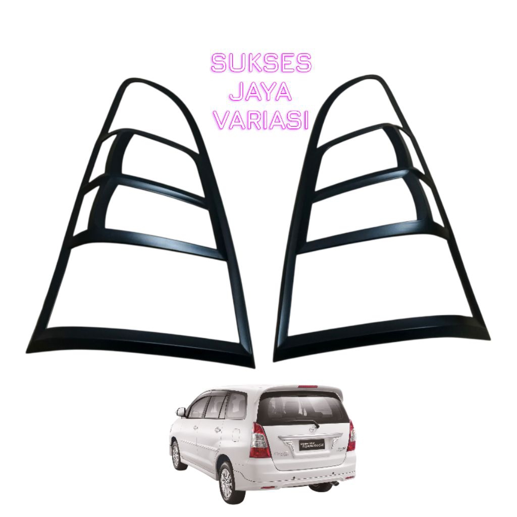 GARNISH LAMPU BELAKANG LIST LAMPU BELAKANG MOBIL GRAND INOVA 2012-2015  HITAM