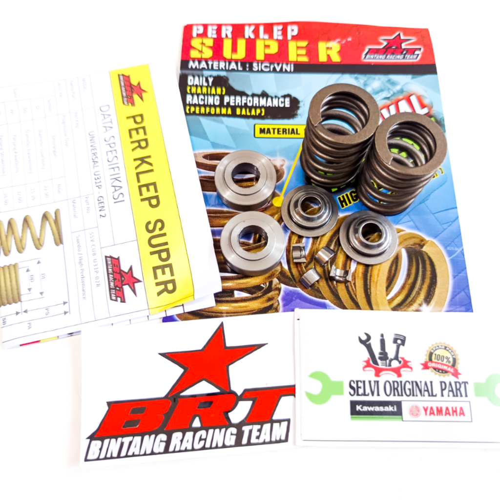 PER KLEP PROGRESIF BRT CRF 150 GEN 2 GENERASI TERBARU+GANJELAN BRT