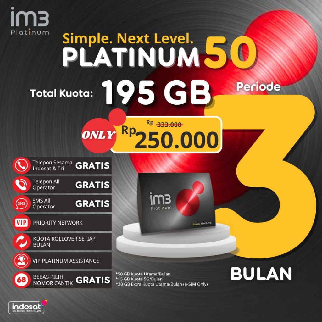 Paket Murah Indosat Masa Aktif 3 Bulan