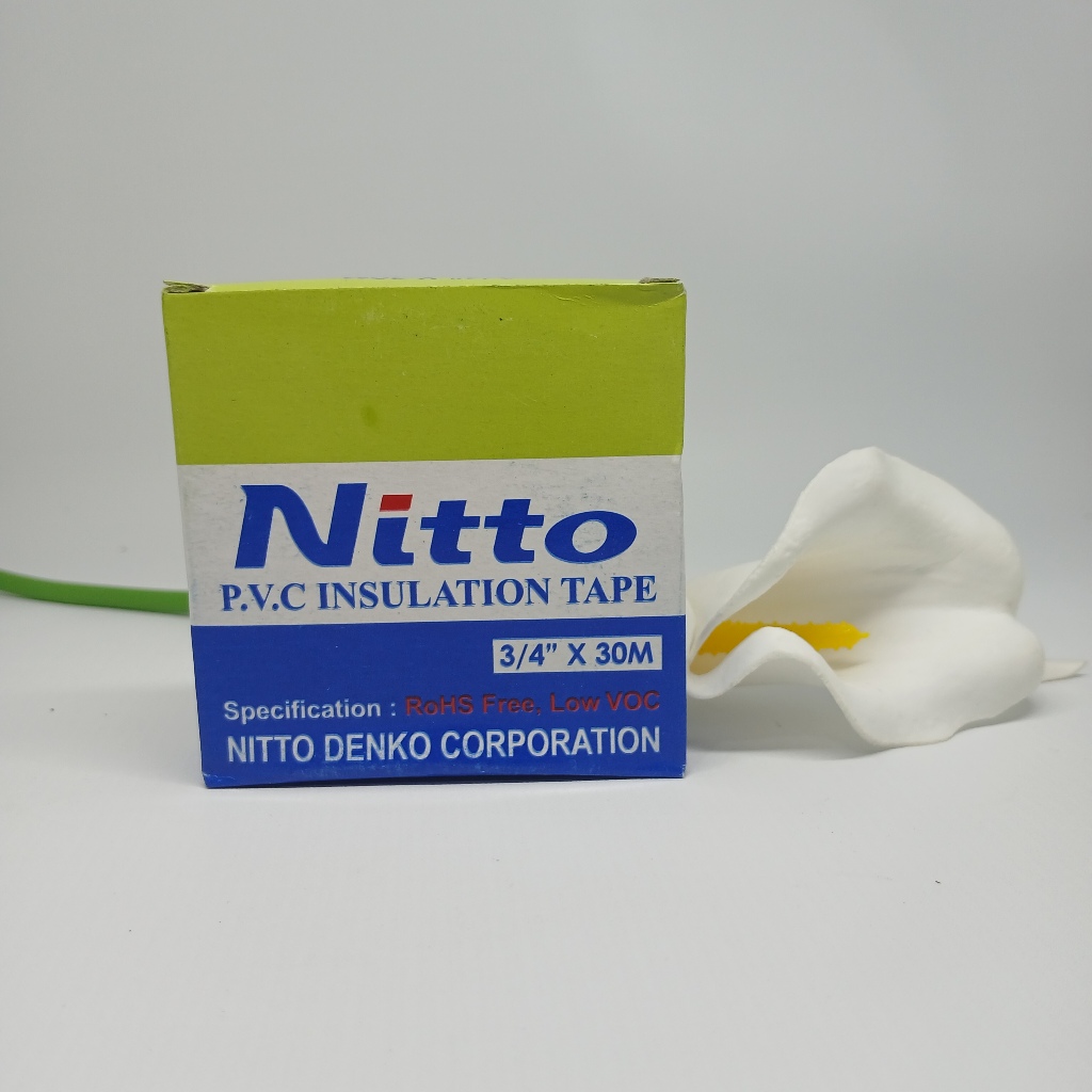 Nitto PVC Insulation Tape 3/4" x 30M Termurah, Nitto Isolasi Listrik, Nitto Isolasi, Isolasi, NittoT
