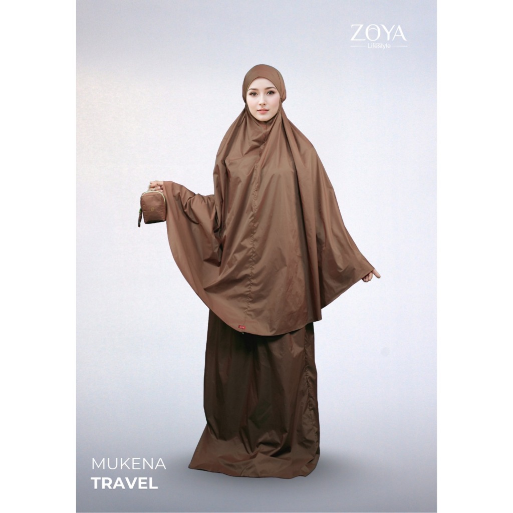 Zoya Devania Prayer Set - Mukena travel Dewasa Bahan Parasut Zoya baltos