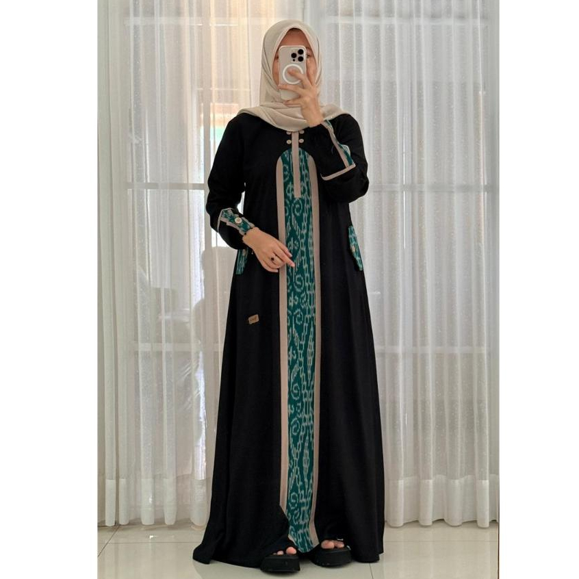 Dress Troso Hitam #2 Nadheefa Store