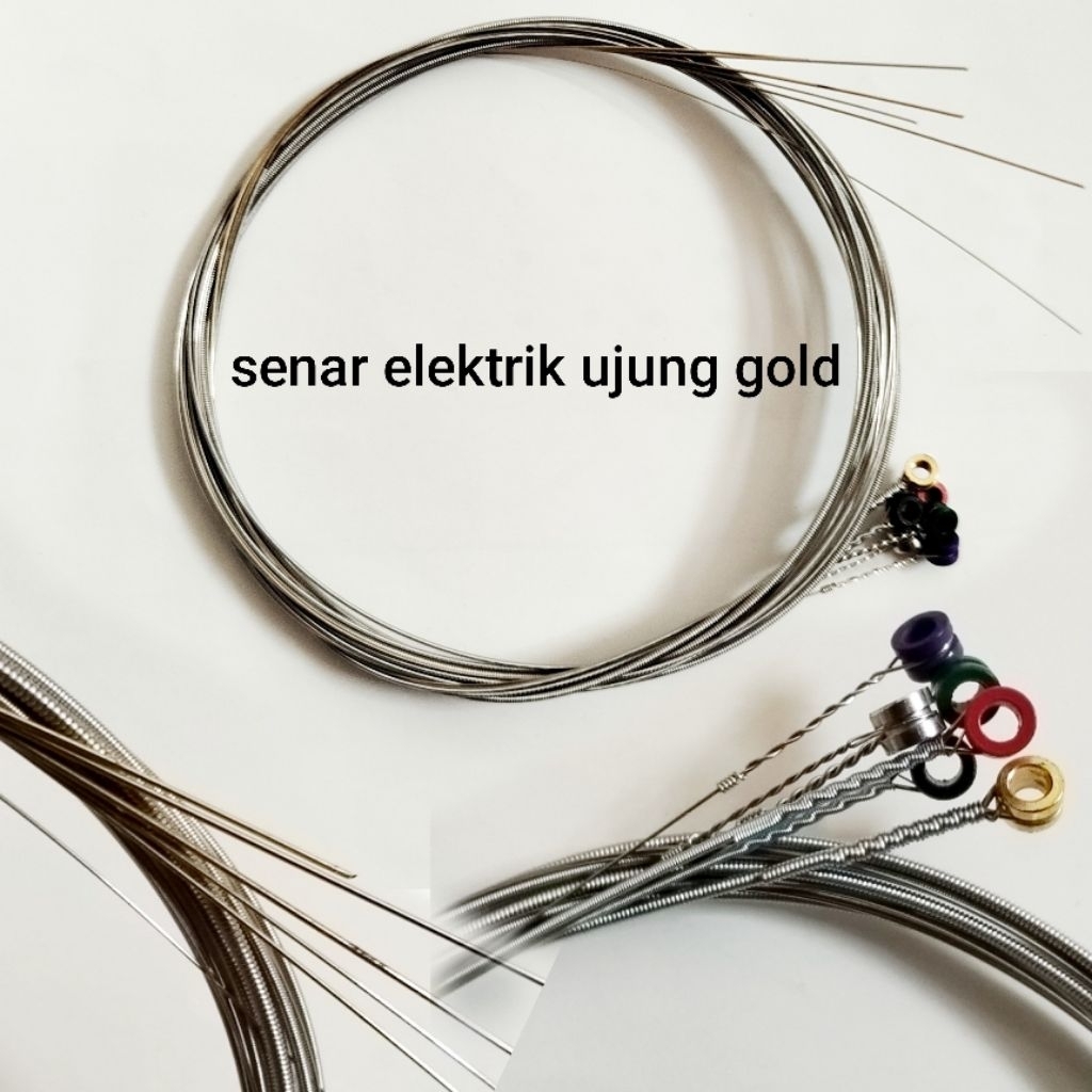 senar gitar elektrik ujung gold adrio