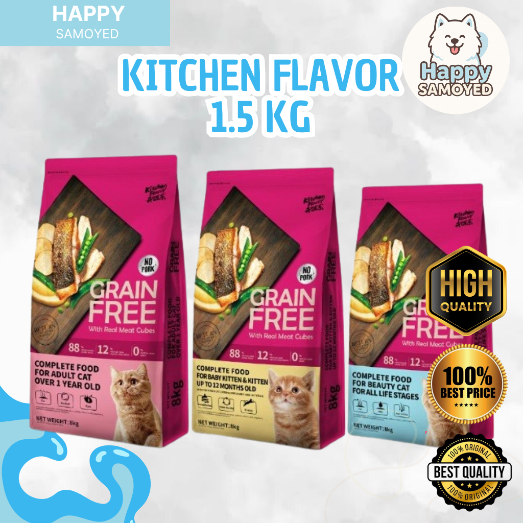 KITCHEN FLAVOR 1.5KG DRY FOOD UNTUK KUCING