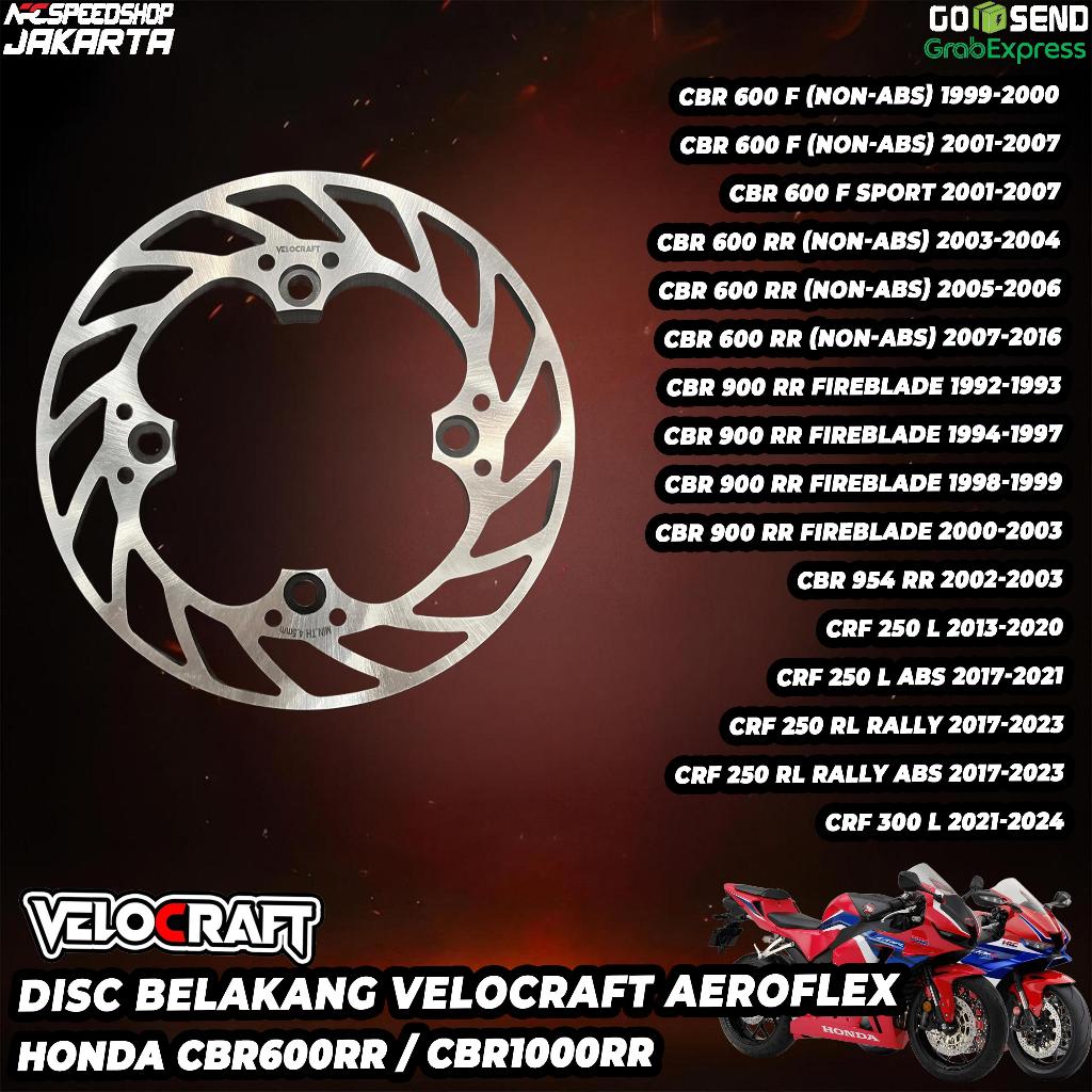 Piringan Cakram Disk Disc Brake Belakang VELOCRAFT Aeroflex 220mm CB400 N CB600 F CBR1000RR CBR600RR
