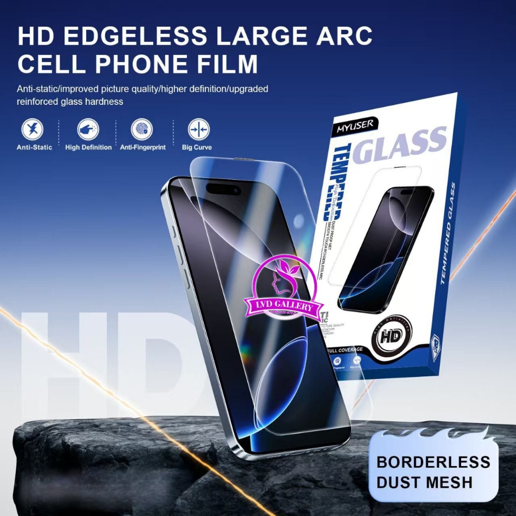 Tempered Glass Clear for Samsung A36 5G Samsung A56 5G Antigores Kaca Suport Fingerprint HD-01