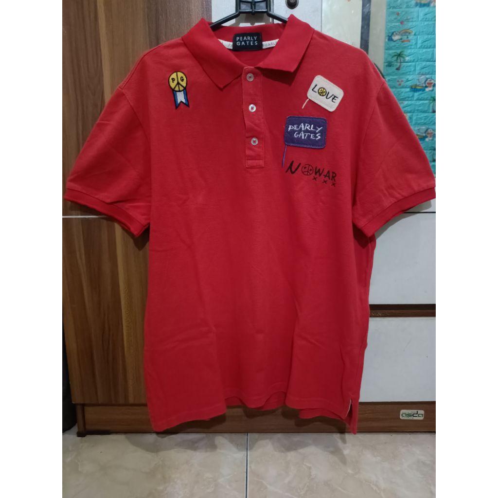 Polo Shirt Pearly Gates Merah