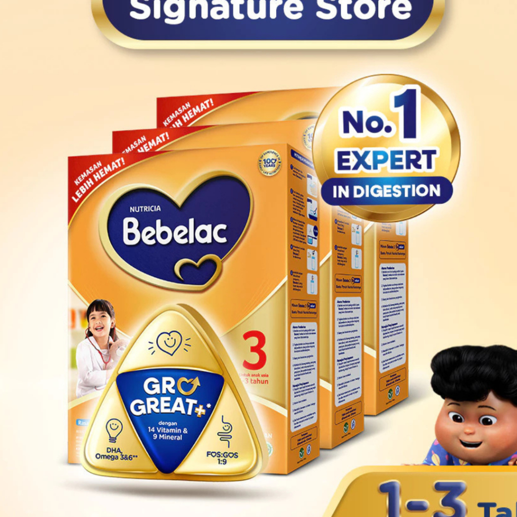 Bebelac 3 /4 Bebelac 1+ /3+ Vanila madu 1kg Susu Pertumbuhan
