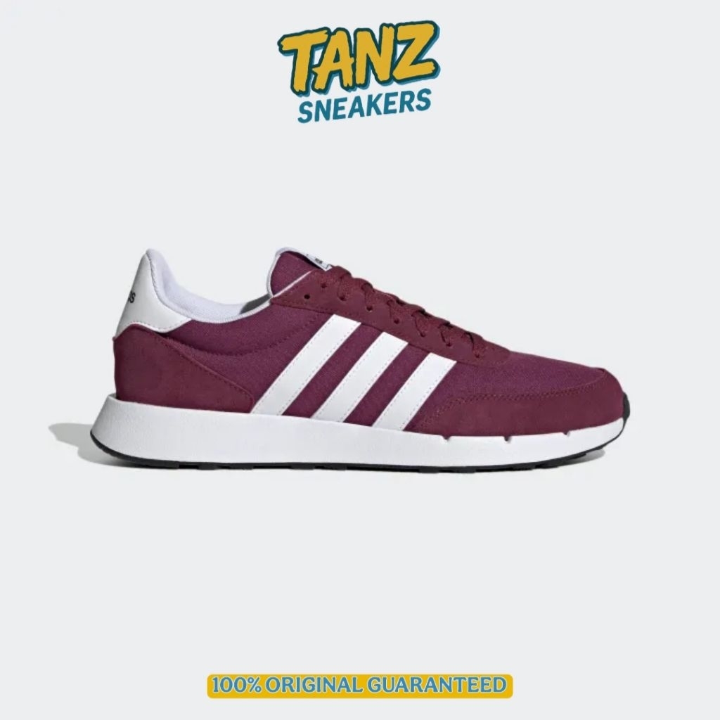 SEPATU SNEAKERS ADIDAS RUN 60S 2.0 BURGUNDY H00355 ORIGINAL BNIB RESMI