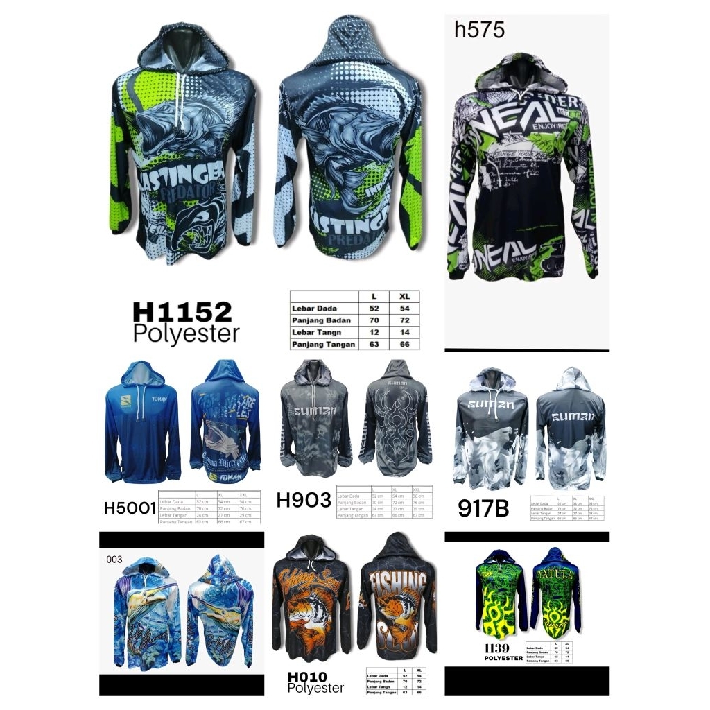 kaos mancing lengan panjang jersy mancing lengan panjang