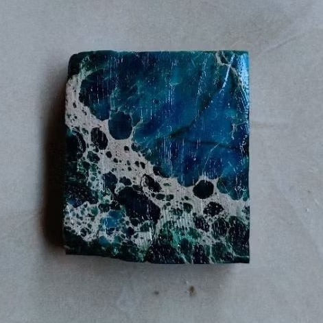 Batu pirus nevada lempengan kotak