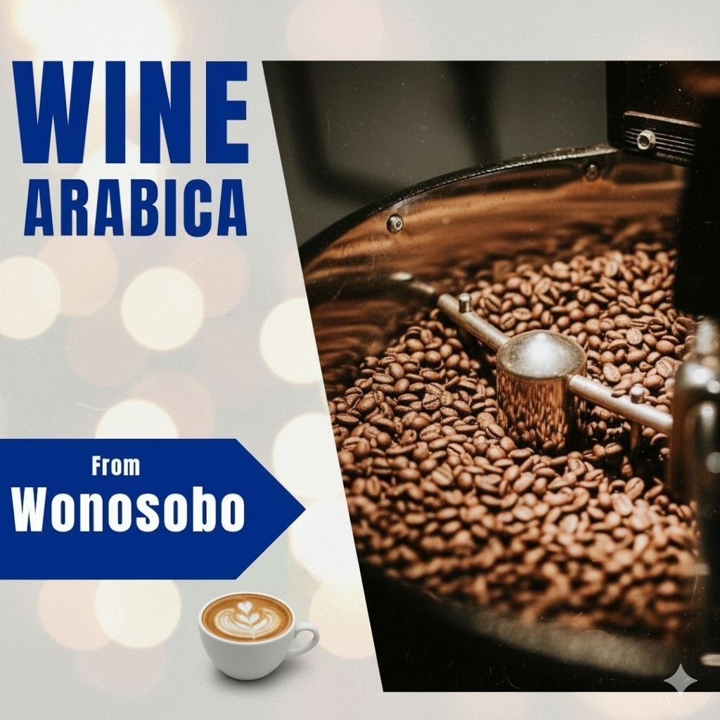 Kopi wine arabica 1kg medium Roast Arabika wonosobo kopi bubuk&biji
