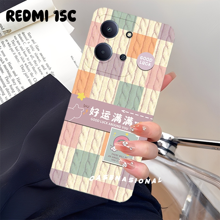 Case hp Xiaomi Redmi 15C 4G 2025 - Redmi Poco C85 4G 2025 Terbaru motif rajut case kekinian case ker