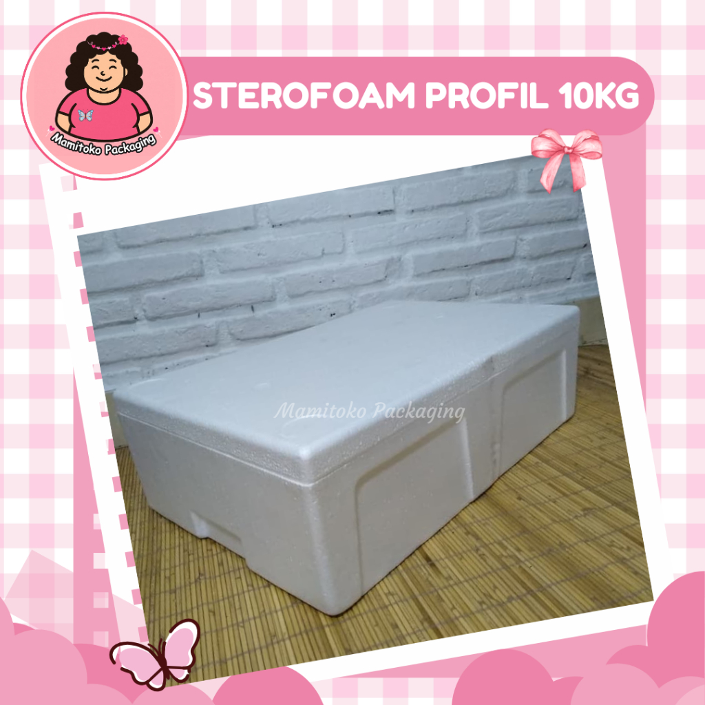 Box Sterofoam Profil 10Kg | Kotak Styrofoam Ikan Daging Buah Beku