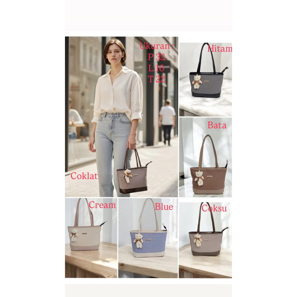 Mm Bags : Tas ktk motif denim