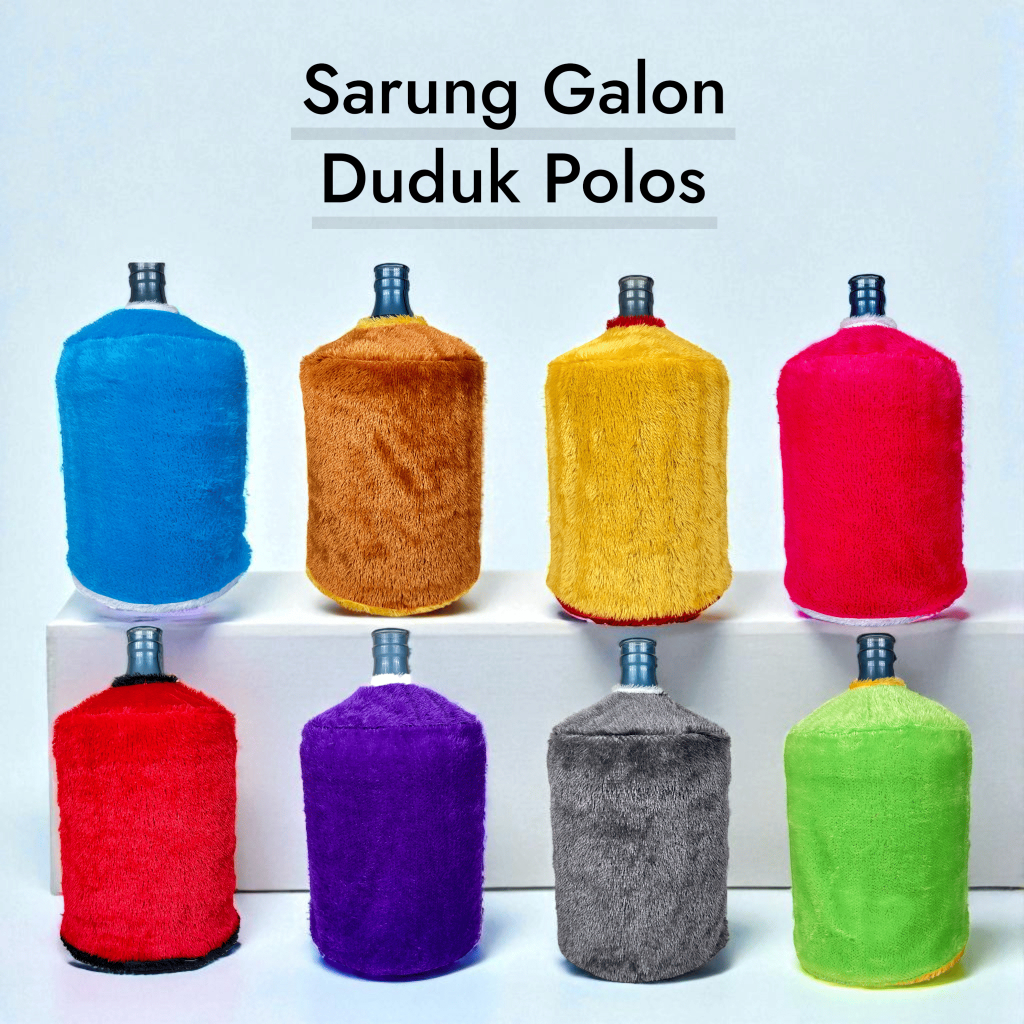 Sarung Galon Duduk Polos Cover Galon Duduk Polos