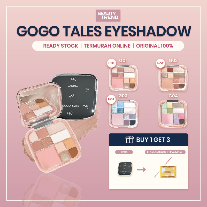 [READY ORI] Gogo Tales Eyeshadow Gogo Tales 12 Colour Eyeshadow Gogo Tales Eyeshadow Palette GT798