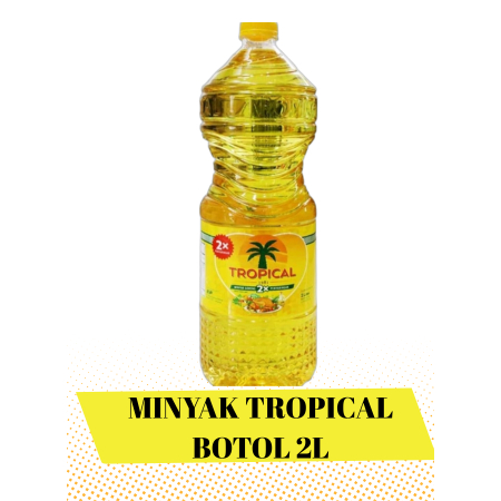 MINYAK GORENG TROPICAL BOTOL 2L/BOTOL