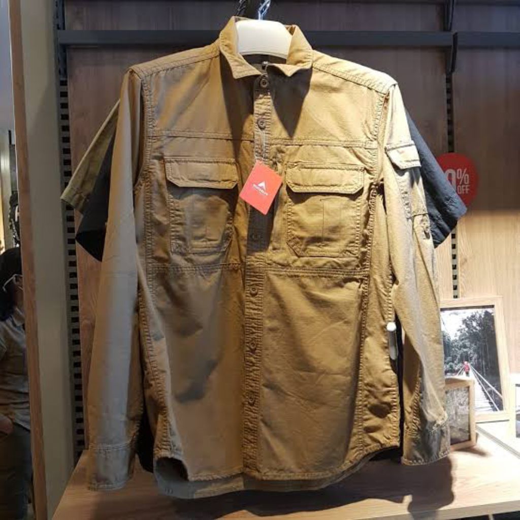 KEMEJA EIGER COKLAT ESCRAPMENT_XXL