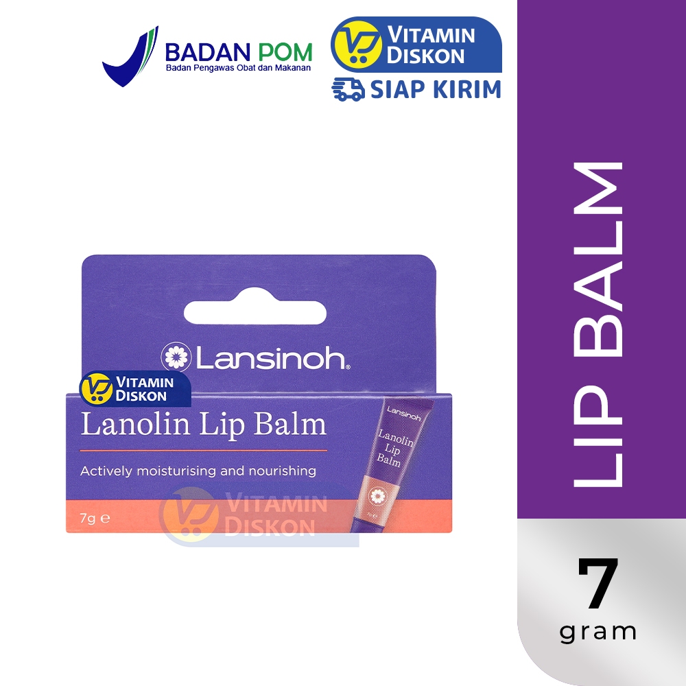 LANSINOH LANOLIN LIPBALM 7G | Pelembab Bibir, Merawat dan Melembabkan Bibir  Super Kering dan Pecah 