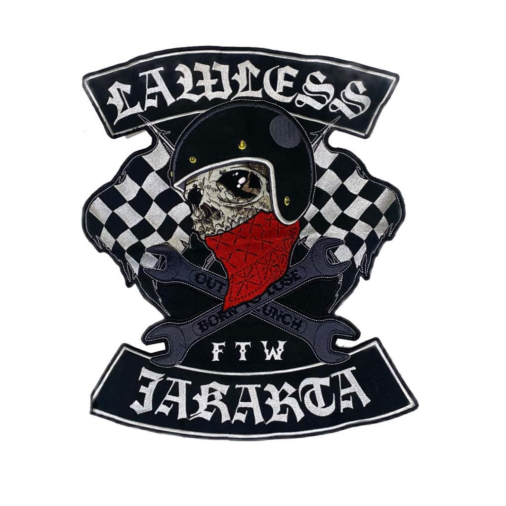 BACKPATCH BORDIR LAWLESS JAKARTA ORIGINAL