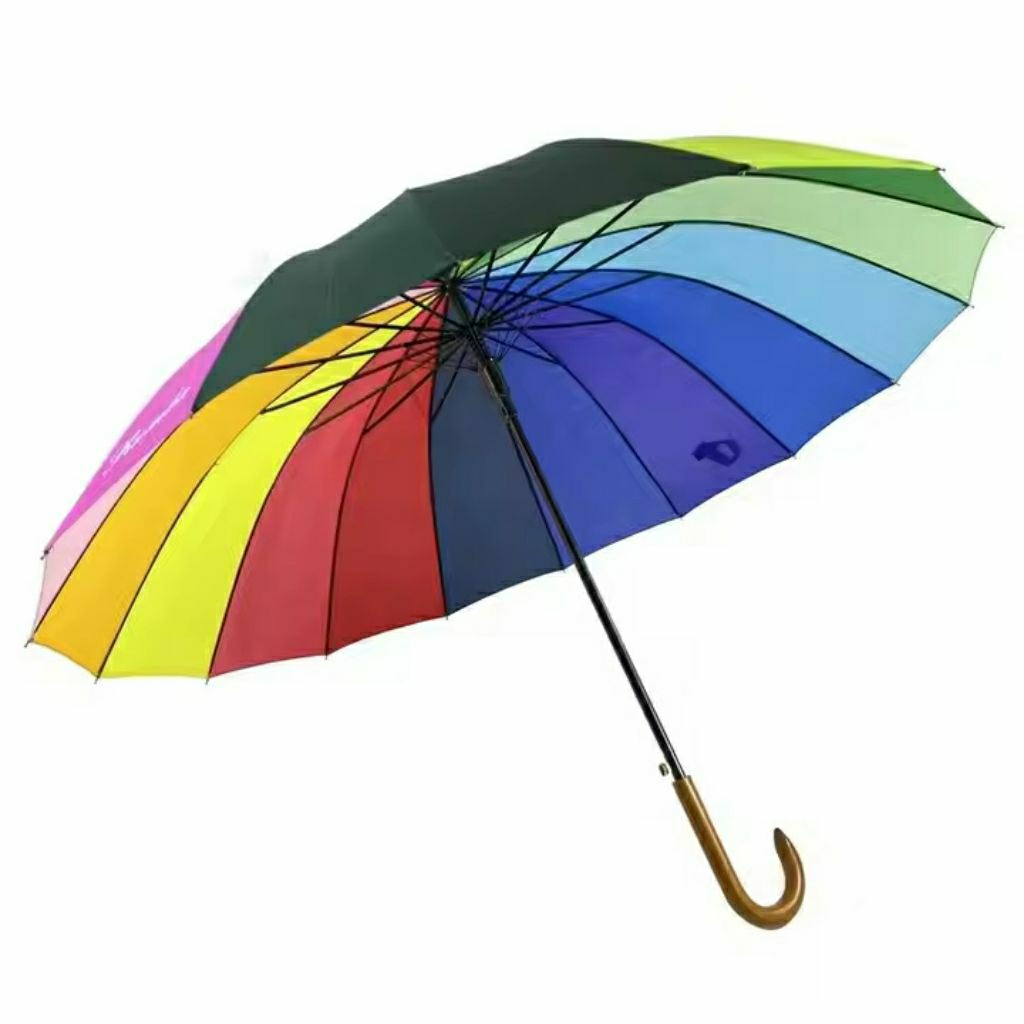 payung besar pelangi/payung 16 jari pelangi/payung rainbow